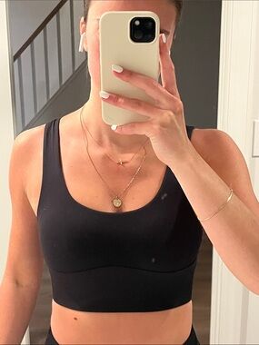 Gymshark Black Scoop Neck Sports Bra